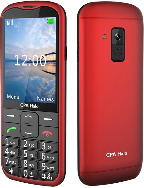 Mobile Phone CPA Halo 18 Senior, Red Lifestyle