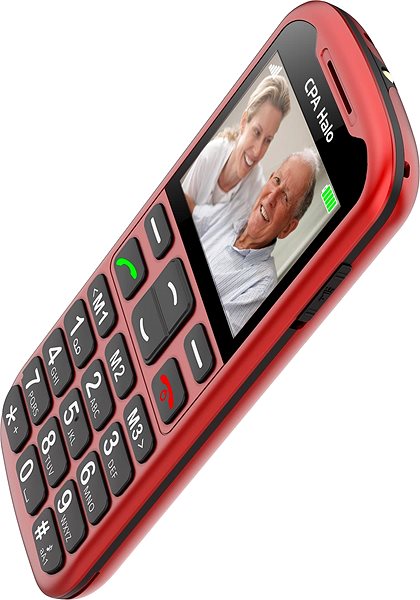 Mobiltelefon CPA Halo 19 Senior piros ...