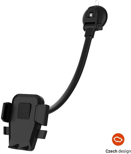 Phone holder FIXED Iconiq Flex XL with flexible bendable leg for glass or dashboard black ...
