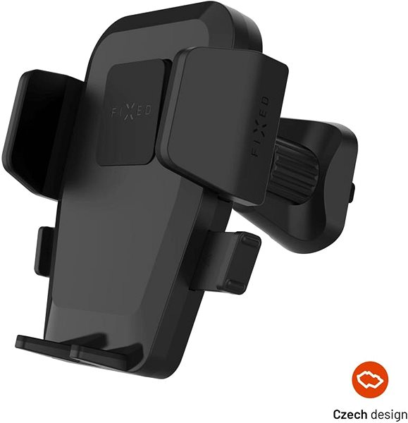 Phone holder FIXED Iconiq Lock with handle to the ventilation grille black ...