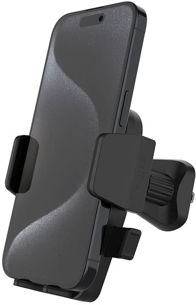 Phone holder FIXED Iconiq Lock with handle to the ventilation grille black ...