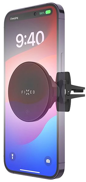 Phone holder FIXED MagRound2 with MagSafe Qi2 15W mount support black ...