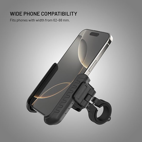 Phone holder FIXED Bikee Anti-Shock with anti-vibration module black ...