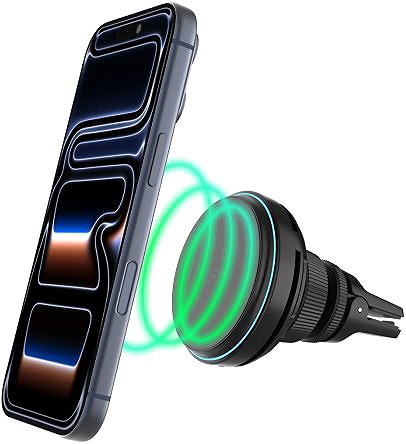 Phone holder FIXED MagCool 2 with Active Cooling and MagSafe Qi2.2 25W Support Black ...