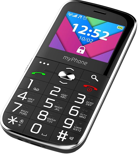 Mobile Phone MyPhone Halo C Senior Black Lifestyle