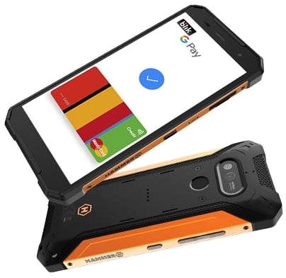 Mobile Phone myPhone Hammer Explorer Pro Orange Lifestyle 3