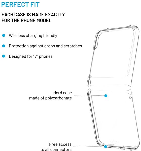 Handyhülle FIXED Pure für Motorola Razr 50 klar ...