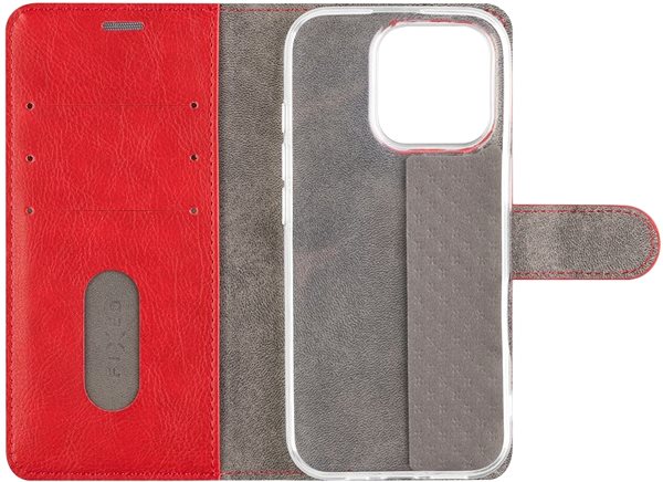 Handyhülle FIXED Opus für das Apple iPhone 16 Pro Max rot ...