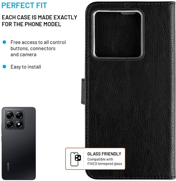 Softcase-Handyhülle FIXED Opus für Xiaomi 14T schwarz ...
