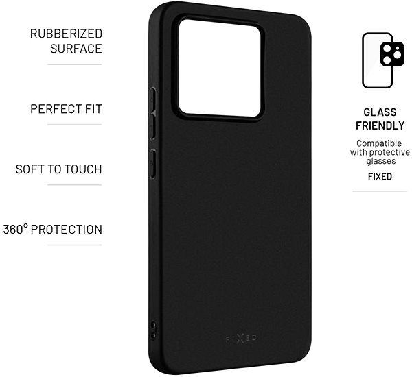 Softcase-Handyhülle FIXED Story für Xiaomi 14T schwarz ...