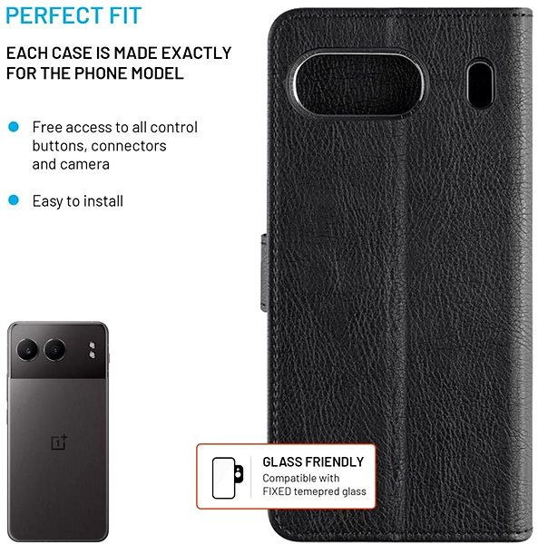 Softcase-Handyhülle FIXED Opus für OnePlus Nord 4 schwarz ...