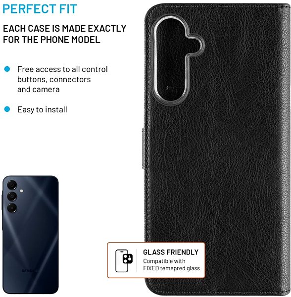 Softcase-Handyhülle FIXED Opus für Samsung Galaxy A16 4G/5G schwarz ...