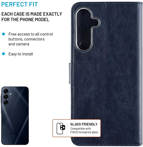 Softcase-Handyhülle FIXED Opus für Samsung Galaxy A16 4G/5G blau ...