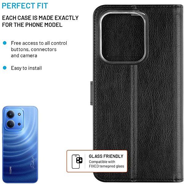 Softcase-Handyhülle FIXED Opus für Xiaomi Redmi 15C 4G/5G schwarz ...