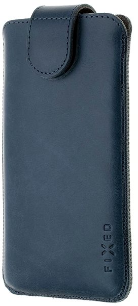 Handyhülle FIXED Posh Case aus echtem Rindsleder Größe 4XL+ - blau ...