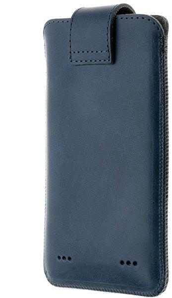 Handyhülle FIXED Posh Case aus echtem Rindsleder Größe 4XL+ - blau ...