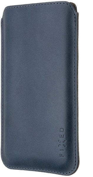 Handyhülle FIXED Slim Torcello aus echtem Leder für das Apple iPhone 12/12 Pro/13/13 Pro blau ...