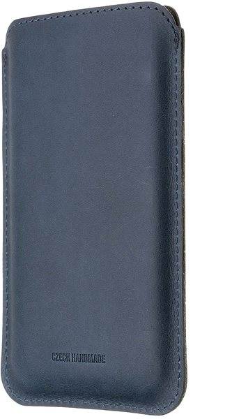 Puzdro na mobil FIXED Slim Torcello vyrobené z pravej kože pre Apple iPhone 12/12 Pro/13/13 Pro modré ...