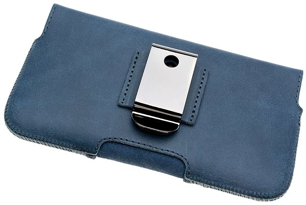 Handyhülle FIXED Posh Cover aus echtem Rindsleder horizontal Größe 6XL+ blau ...