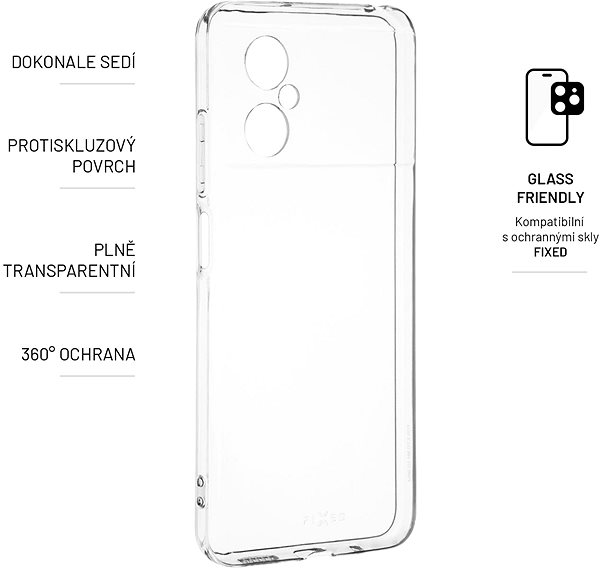Handyhülle FIXED Cover für Xiaomi POCO M4 5G - transparent ...