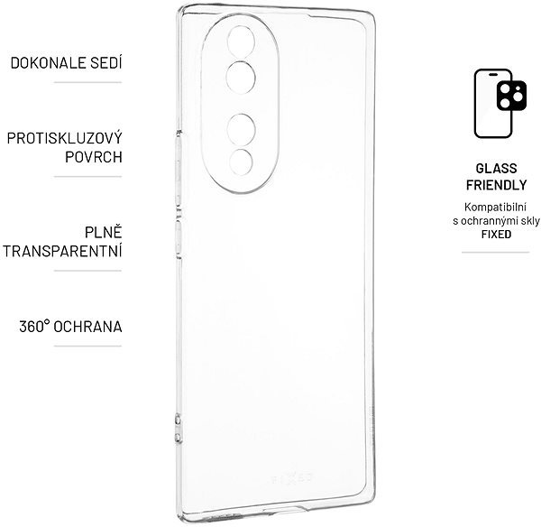Handyhülle FIXED Cover für Honor 70 - transparent ...