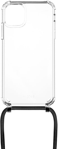 Handyhülle FIXED Pure Neck AntiUV Cover mit schwarzem Lanyard für Apple iPhone 11 ...
