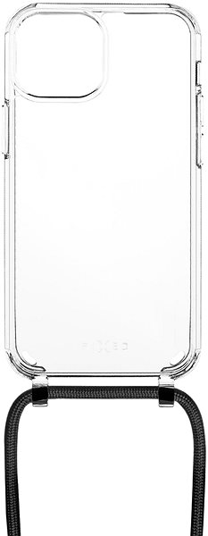 Handyhülle FIXED Pure Neck AntiUV Cover mit schwarzem Lanyard für Apple iPhone 12 mini ...
