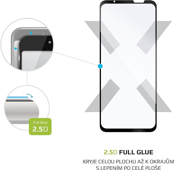 Üvegfólia FIXED FullGlue-Cover Asus ROG Phone 5s üvegfólia - fekete Jellemzők/technológia