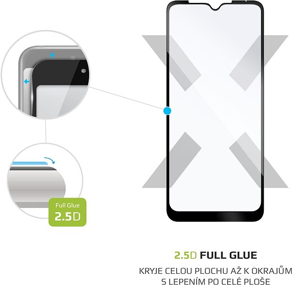 Ochranné sklo FIXED FullGlue-Cover pre Motorola Moto G Pure čierne Vlastnosti/technológia