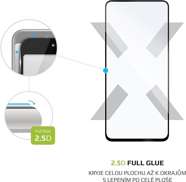 Ochranné sklo FIXED FullGlue-Cover na Realme GT Neo 2T čierne Vlastnosti/technológia