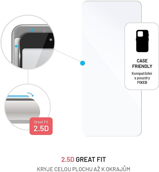 Üvegfólia FIXED Motorola Moto G32 üvegfólia - átlátszó ...