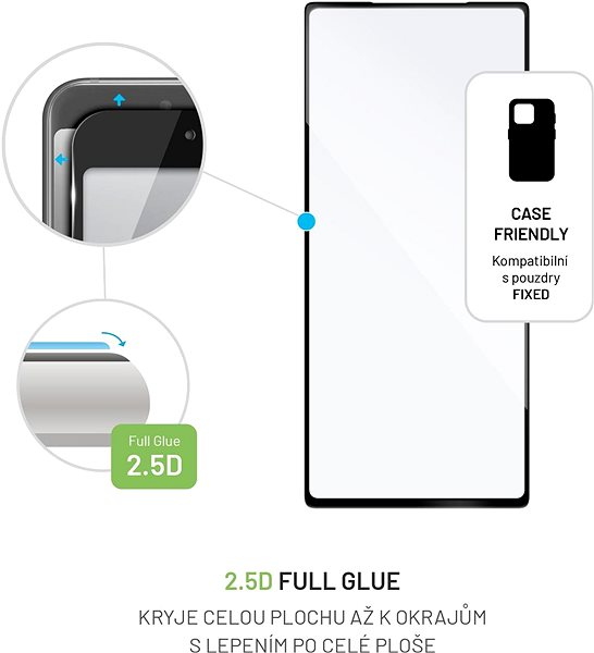Üvegfólia FIXED Full-Glue Cover Google Pixel 6a üvegfólia - fekete ...