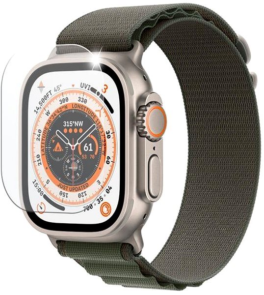 Üvegfólia FIXED Apple Watch Ultra üvegfólia - 49mm, 2db, átlátszó ...