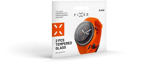 Üvegfólia FIXED Samsung Galaxy Watch 6 (44 mm) üvegfólia - 2 db, átlátszó ...
