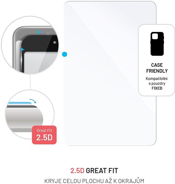 Üvegfólia FIXED Samsung Galaxy Tab S8 FE üvegfólia - átlátszó ...