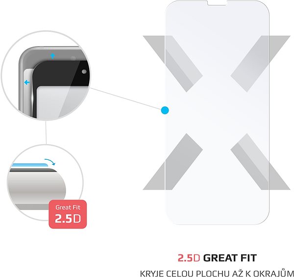 Ochranné sklo FIXED pro Apple iPhone 12 Mini čiré Vlastnosti/technologie