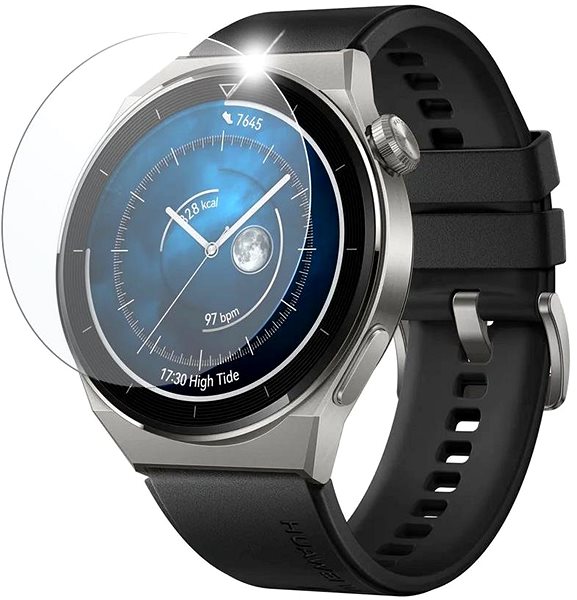 Schutzglas FIXED Schutzglas für Smartwatch Huawei Watch GT 3 46 mm / GT Runner - 2 Stück Packung - transparent ...