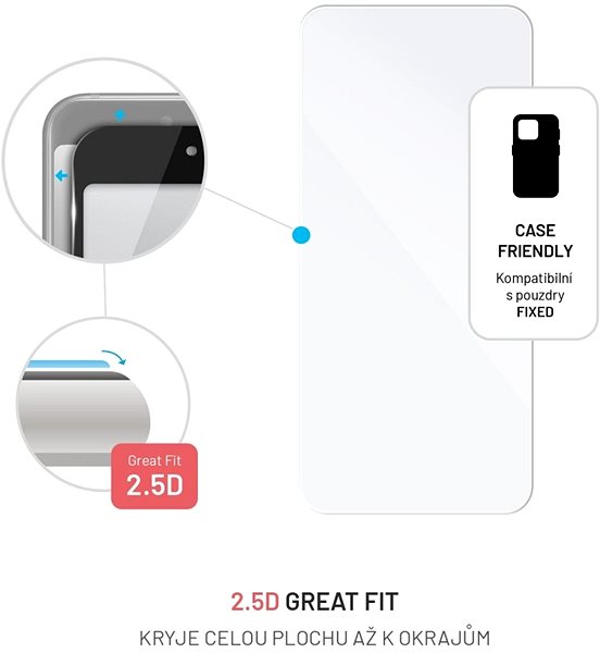 Üvegfólia FIXED Samsung Galaxy A54 5G üvegfólia - átlátszó ...