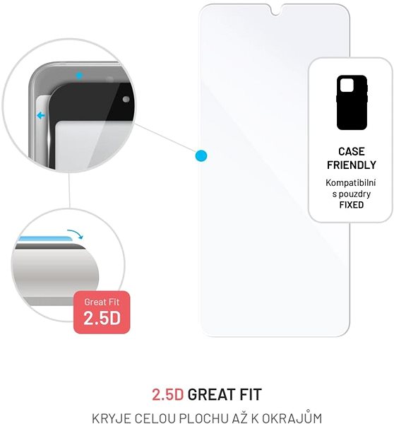 Üvegfólia FIXED Samsung Galaxy A34 5G üvegfólia - átlátszó ...