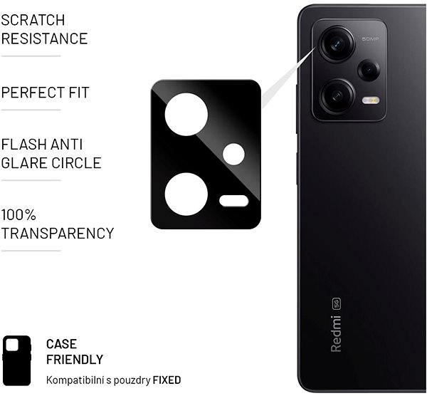 Üvegfólia FIXED Xiaomi Redmi Note 12 Pro 5G üvegfólia ...