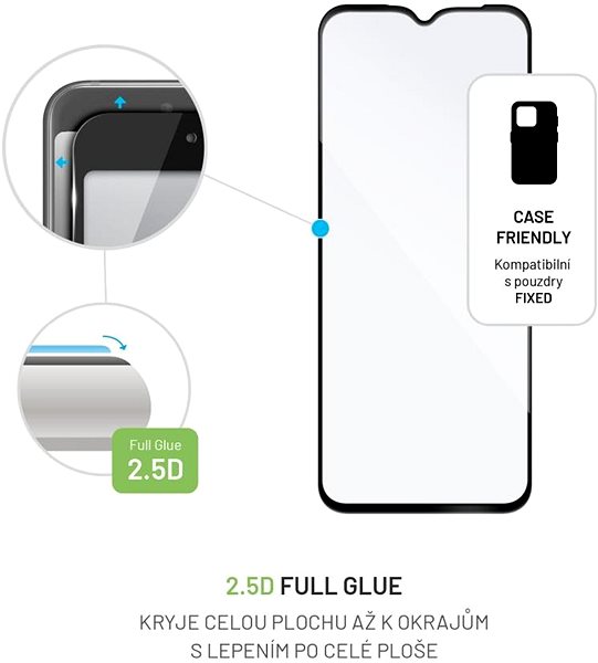 Üvegfólia FIXED FullGlue-Cover Infinix Smart 7 HD üvegfólia - fekete ...