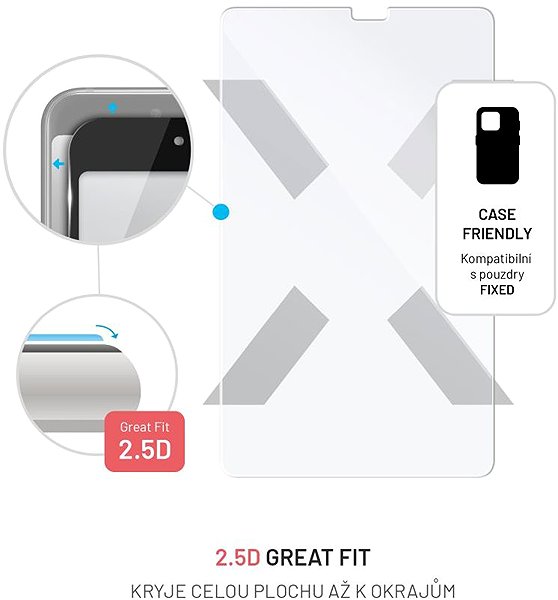 Glass Screen Protector FIXED for Samsung Galaxy Tab A11/A9 clear ...