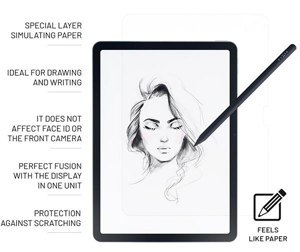 Glass Screen Protector FIXED PaperGlass Screen Protector for Apple iPad Air 13