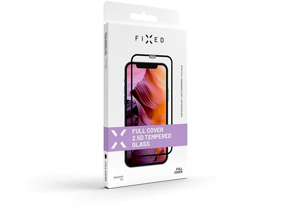 Glass Screen Protector FIXED FullGlue-Cover for OPPO Reno12 F 5G black ...