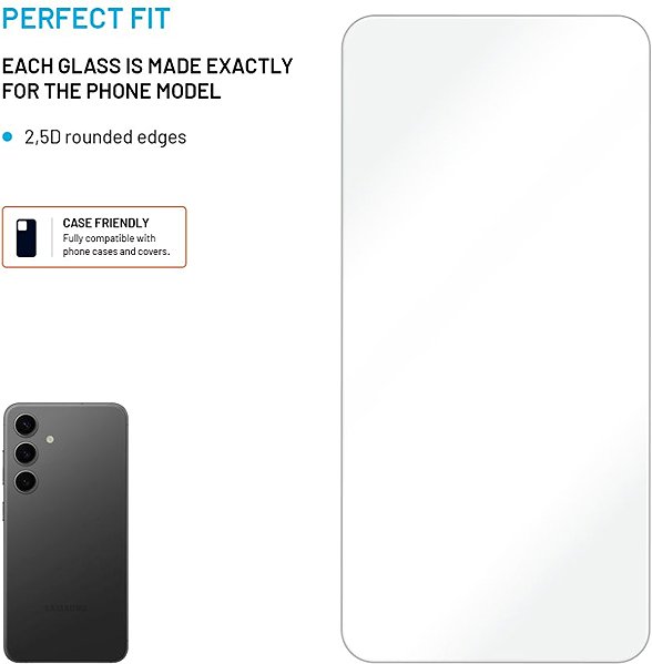 Glass Screen Protector FIXED for Samsung Galaxy S25+ clear ...