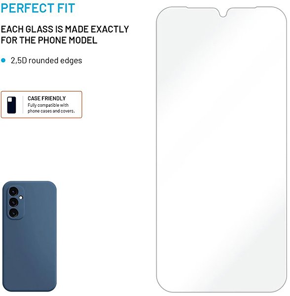 Glass Screen Protector FIXED for Samsung Galaxy A26 5G clear ...