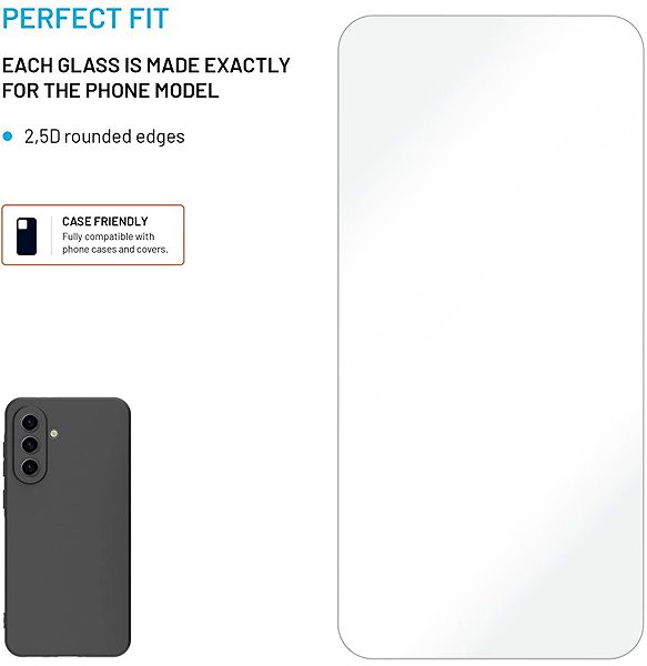 Glass Screen Protector FIXED for Samsung Galaxy A56 5G clear ...