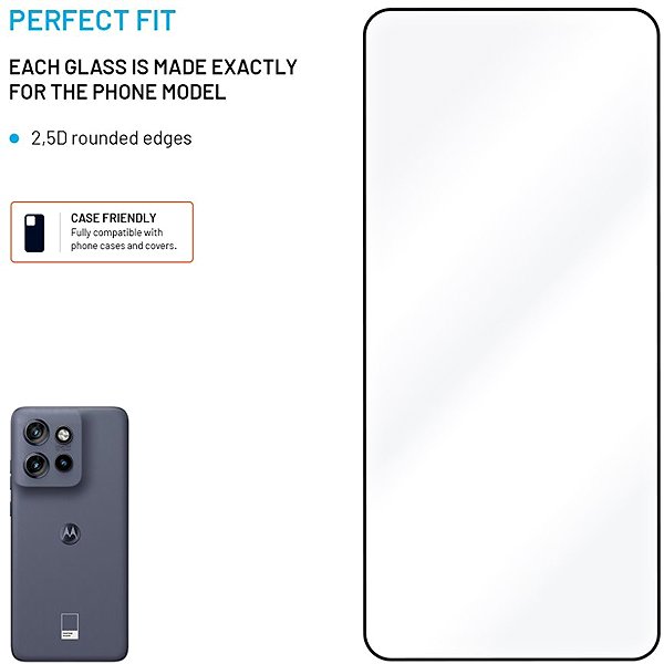 Glass Screen Protector FIXED FullGlue-Cover for Motorola Edge 60 Neo 5G/50 Neo/Moto S50 5G black ...
