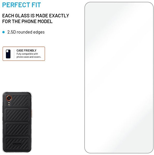 Glass Screen Protector FIXED for Samsung Galaxy Xcover 7 Pro 5G clear ...
