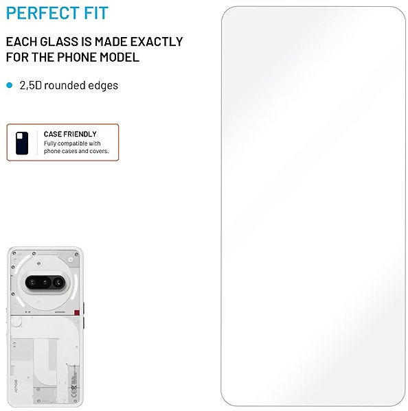 Glass Screen Protector FIXED for Nothing Phone (3a) 5G/Pro 5G clear ...